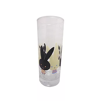 Shinzi Katoh 設計師創作長玻璃杯-黑白小兔