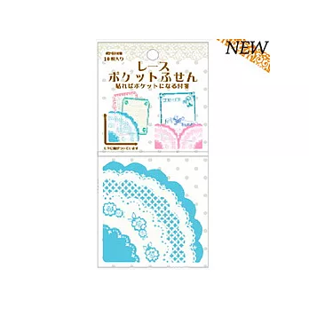 文件口袋夾-薄荷蕾絲