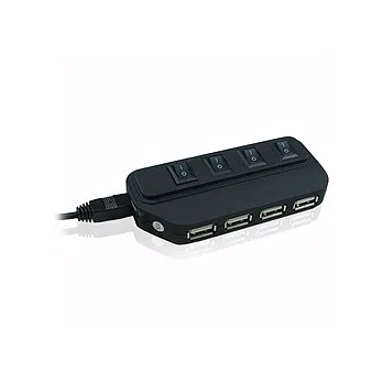 aibo USB 2.0 省電達人開關式 4 PORT HUB 集線器
