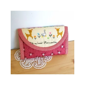 手縫ok!-森林圓舞曲手握包(拼布材料包)