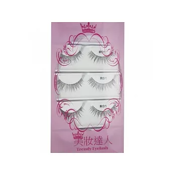 美妝達人透明梗細緻假睫毛交叉款R01 (5對入)優雅名媛風