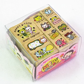 Mini Cute印章組-小兔&小熊