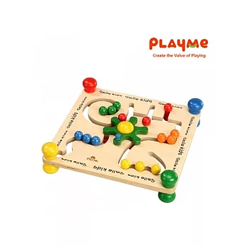PlayMe:) 轉盤迷宮-邏輯推理木製玩具