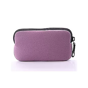 la essence LE-205時尚柔合,手機拉鍊包(灰紫)