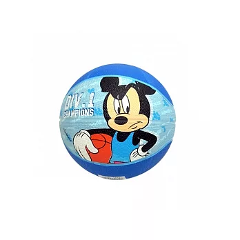 Disney3號橡膠籃球-米奇藍色、米奇