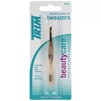 美國《TRIM》豪華鍍金斜口眉夾