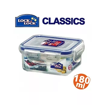 『HPL-805』樂扣微波長方型保鮮盒(180ml)