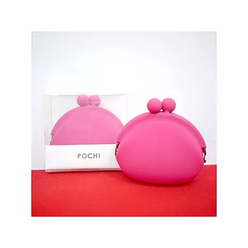 POCHI 復古珠扣零錢包 - 桃