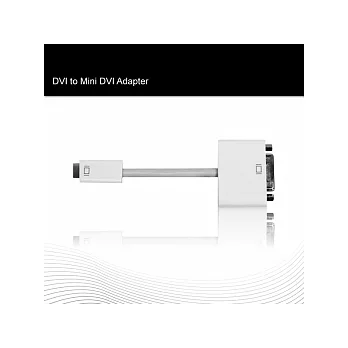 MAC Adaptor (Mini-DVI to DVI) 轉接線白色