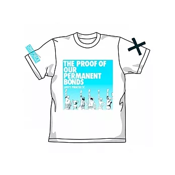 《One Piece 航海王》夥伴的證明 T恤 白色M---Cospa出品