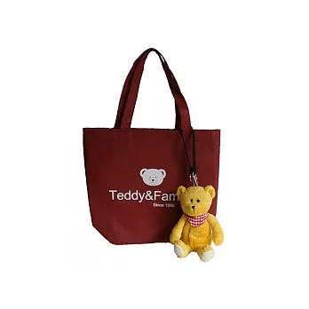 時尚小熊環保購物袋/芒果