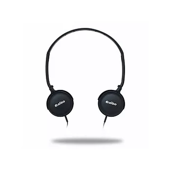 aibo MP9000 繽紛頭戴型折疊耳機《黑色》黑