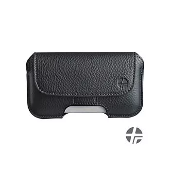 TREXTA URSA-iPhone4/3GS 真皮攜帶皮套附皮帶釦及捲線器-經典黑