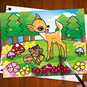 【神奇環保水繪卡】可愛動物篇-梅花鹿
