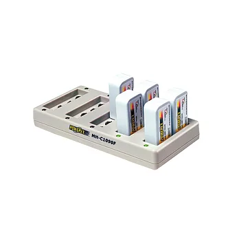 MAHA-POWEREX 9V鎳氫充電器MH-C1090F【 一次可充10顆充電池】