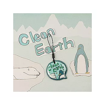 韓國《eeden》手機清潔吊飾-clean earth