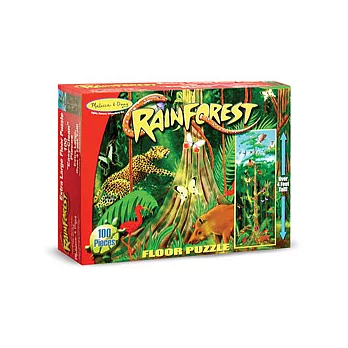 美國 Melissa & Doug 大型地板拼圖 - 熱帶雨林【100 片】