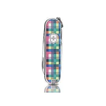 VICTORINOX 限量迷你七用印花瑞士刀-彩色方格