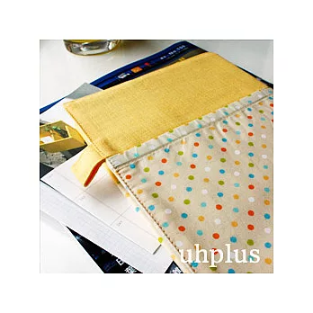 uhplus 原點點書衣系列-夏日光點黃