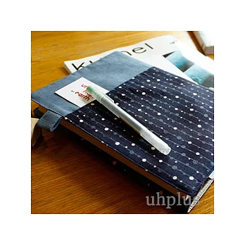 uhplus 原點點書衣系列-藍色光屏藍