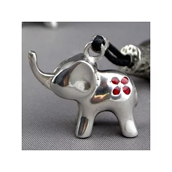 《Dear Deer》小花象錫銀合金鑰匙圈(紅花新版 象鼻可活動)