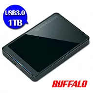 Buffalo PCT系列1TB 2.5吋USB3.0 鏡面隨身硬碟-黑