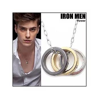 【IRON MEN】法蘭西經典˙三色金316L鋼項鍊