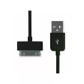 iPhone/iPod系列 USB傳輸線/充電線(1m)-黑