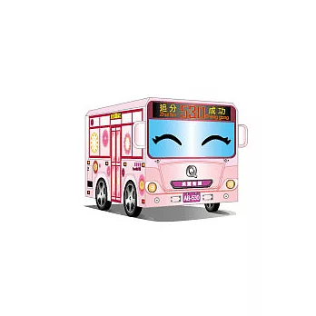 DIY紙會跑公車:Q版美麗客運