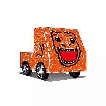 DIY紙會跑恐龍車:可愛小暴龍