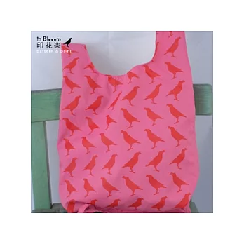 印花樂「H」背心袋-1號(八哥,粉紅)