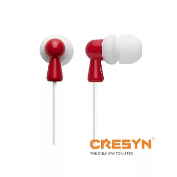 CRESYN 可立新 C222E 隔音耳塞式耳機 - 紅