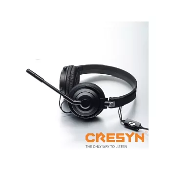 CRESYN 可立新 C511S 頭罩式耳機麥克風 - 黑
