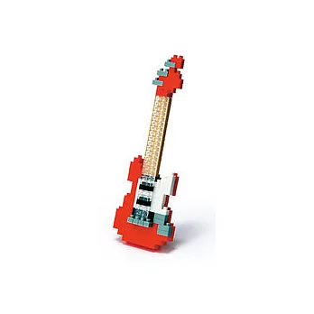 日本河田積木 nanoblock系列NBC-037 紅色電吉他