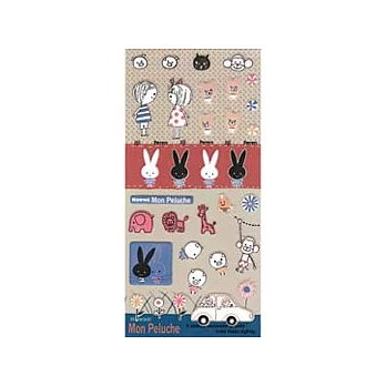 Shinzi Katoh 立體插畫貼紙-蒙馬特小鄰居