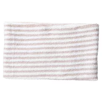 [MUJI 無印良品]圈絨頭巾/粗.粉紅條紋