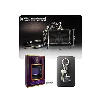 水晶雷雕鑰匙圈-黑執事A款(家徽)