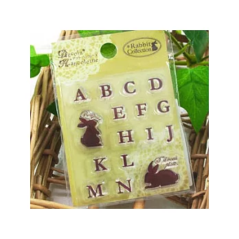 兔子系列印章(英文A~N)