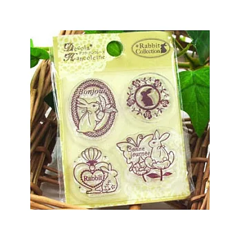 兔子系列印章(邊框)