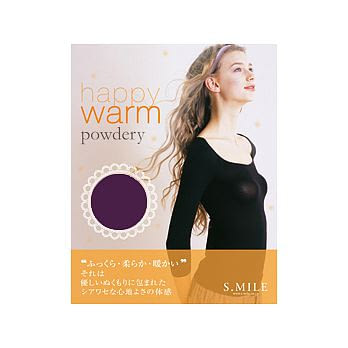 超薄羽量保暖衣(7分袖.厚)紫