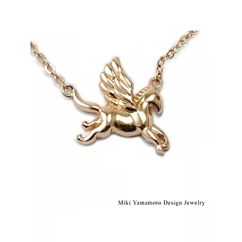 【山本美樹】 夢想起飛展翅飛馬鎖骨鍊(玫瑰金)