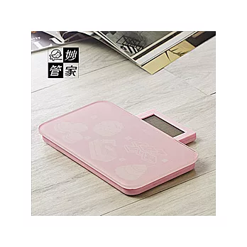 【妙管家】玻璃液晶甜心多功能薄型電子秤#02464