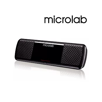 【Microlab】 USB 2.0聲道可攜式多媒體音箱(MD-200)(黑)