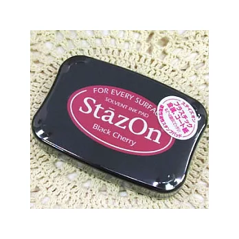 StazOn金屬塑膠皮革用印台 SZ-22(暗櫻桃色)