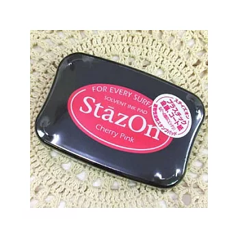 StazOn金屬塑膠皮革用印台 SZ-81(櫻桃紅)