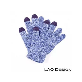 LAQ 3TIPS 三指觸控毛線手套 藍色