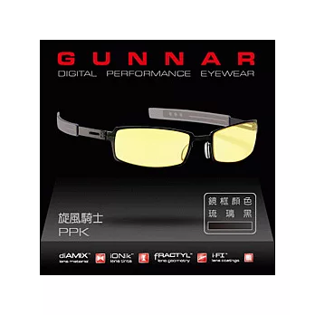 GUNNAR數位光學眼鏡 PPK-旋風騎士(琉璃黑)