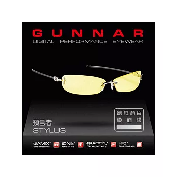 GUNNAR數位光學眼鏡 Stylus-預言者(緞面銀)
