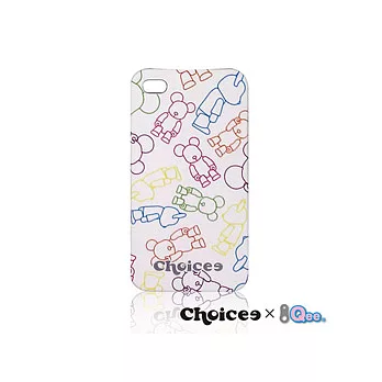 Choicee x Qee 彩色樂園熊保護殼,iPhone 4 / 4S