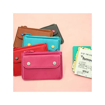 smile票卡零錢包-桃紅